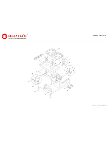 Pièces détachées BERTOS G9F2MPW Annee 0 