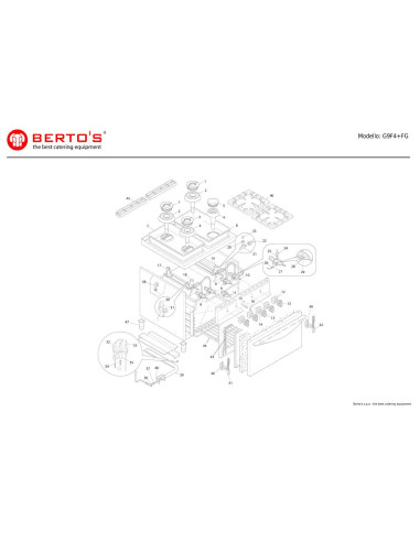 Pièces détachées BERTOS G9F4-FG Annee 0 