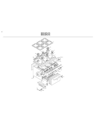 Pièces détachées BERTOS G9F4-FG Annee 2002 