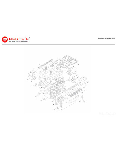 Pièces détachées BERTOS G9F4PW-FE Annee 0 
