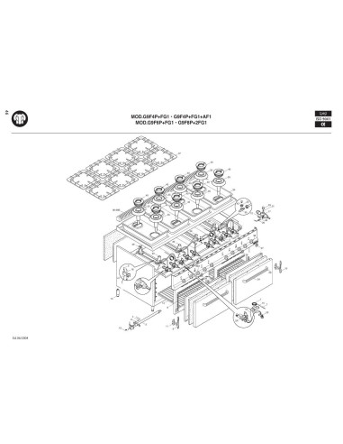 Pièces détachées BERTOS G9F6P-FG1 Annee 2004 