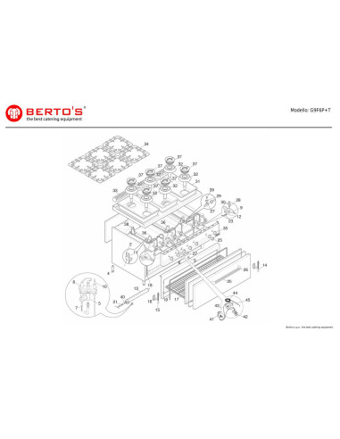 Pièces détachées BERTOS G9F6P-T Annee 0 