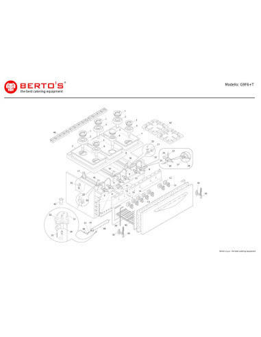 Pièces détachées BERTOS G9F6-T Annee 0 