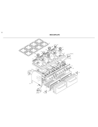 Pièces détachées BERTOS G9F8-2FE Annee 2002 