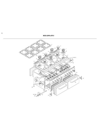 Pièces détachées BERTOS G9F8-2FG1 Annee 2002 