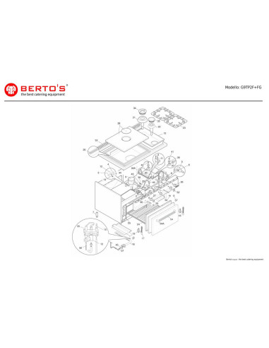 Pièces détachées BERTOS G9TP2F-FG Annee 0 