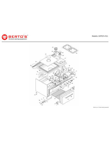 Pièces détachées BERTOS G9TP2F-FG1 Annee 0 