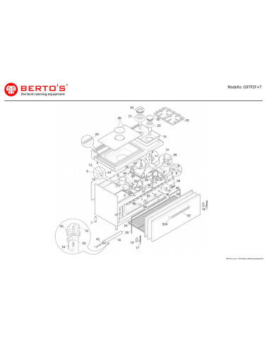 Pièces détachées BERTOS G9TP2F-T Annee 0 