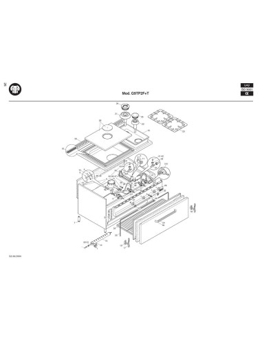 Pièces détachées BERTOS G9TP2F-T Annee 2004 