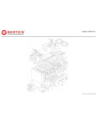 Pièces détachées BERTOS G9TP4F-FG Annee 0 