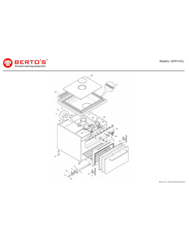 Pièces détachées BERTOS G9TP-FG1 Annee 0 