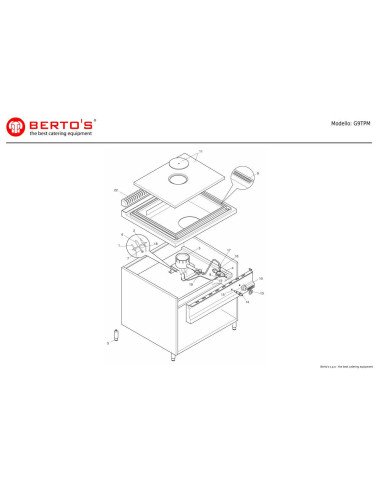 Pièces détachées BERTOS G9TPM Annee 0 