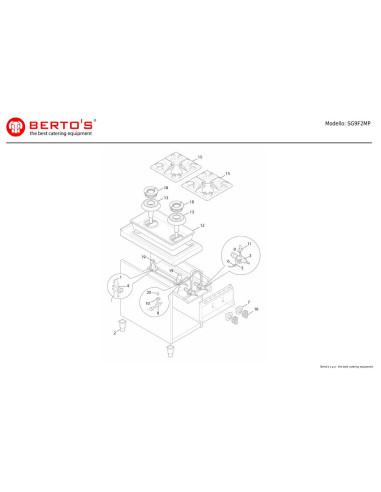 Pièces détachées BERTOS SG9F2MP Annee 0 