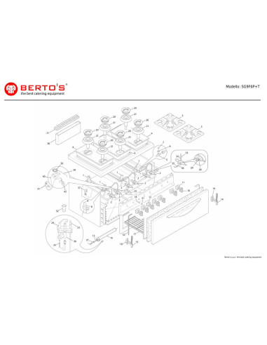 Pièces détachées BERTOS SG9F6P-T Annee 0 