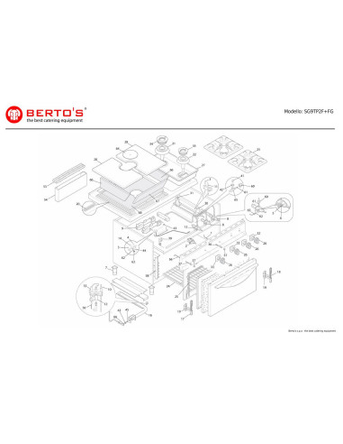 Pièces détachées BERTOS SG9TP2F-FG Annee 0 