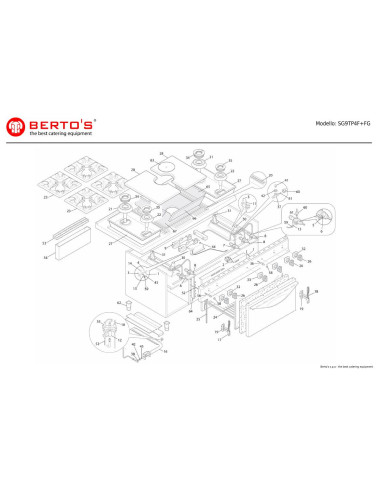 Pièces détachées BERTOS SG9TP4F-FG Annee 0 