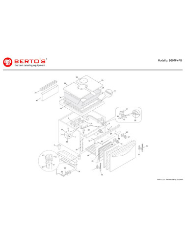 Pièces détachées BERTOS SG9TP-FG Annee 0 