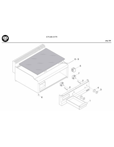 Pièces détachées BERTOS E7FL8B-2-VTR Annee 2005 