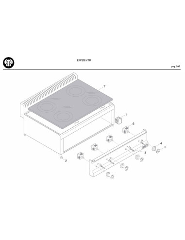 Pièces détachées BERTOS E7P2B-VTR Annee 0 