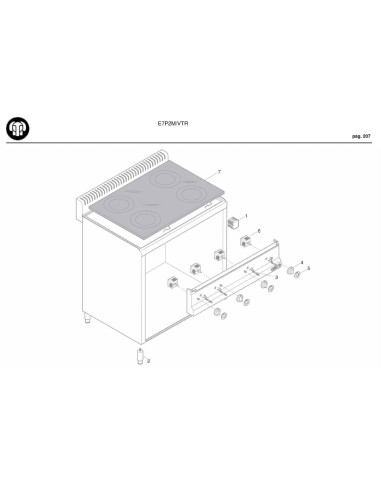 Pièces détachées BERTOS E7P2M-VTR Annee 2009 