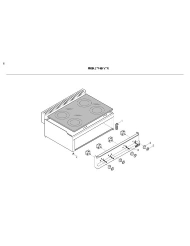 Pièces détachées BERTOS E7P4B-VTR Annee 2002 