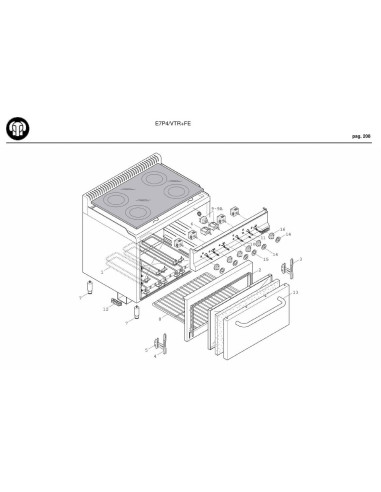 Pièces détachées BERTOS E7P4-VTR-FE Annee 0 