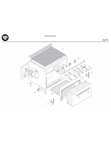 Pièces détachées BERTOS E7P4-VTR-FE1 Annee 2009 