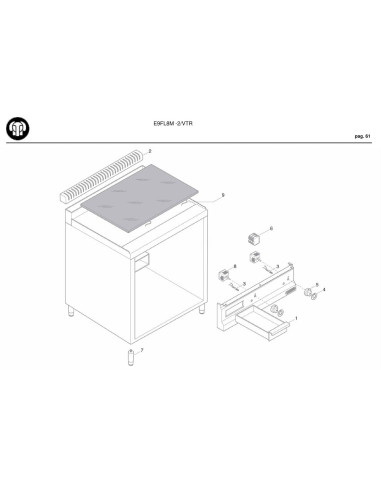 Pièces détachées BERTOS E9FL8M-2-VTR Annee 2009 