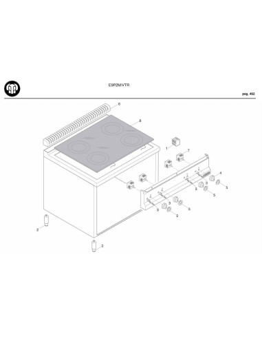 Pièces détachées BERTOS E9P2M-VTR Annee 2009 