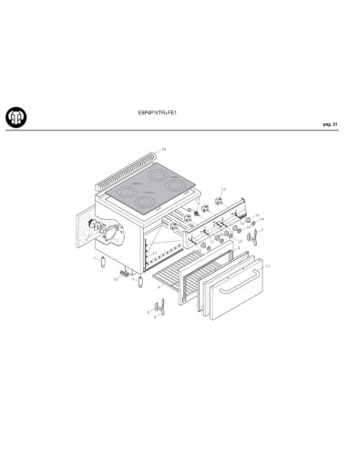 Pièces détachées BERTOS E9P4P-VTR-FE1 Annee 2009 