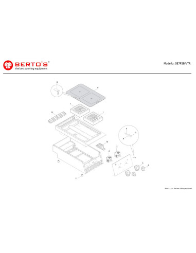 Pièces détachées BERTOS SE7P2B-VTR Annee 0 
