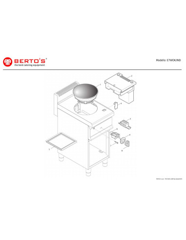 Pièces détachées BERTOS E7WOK-IND Annee 0 