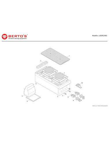 Pièces détachées BERTOS LXE9P2-IND Annee 0 
