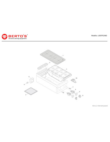 Pièces détachées BERTOS LXE9TP2-IND Annee 0 