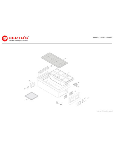 Pièces détachées BERTOS LXE9TP2-IND-FT Annee 0 