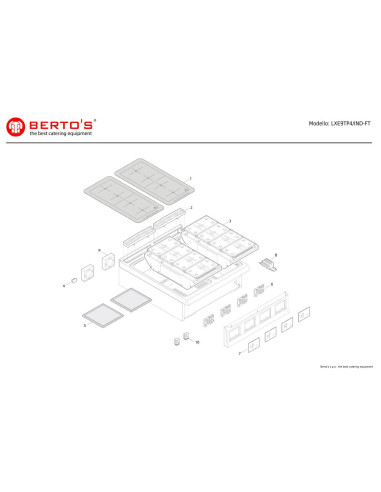 Pièces détachées BERTOS LXE9TP4-IND-FT Annee 0 