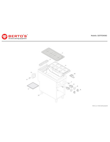 Pièces détachées BERTOS SE9TP2M-IND Annee 0 