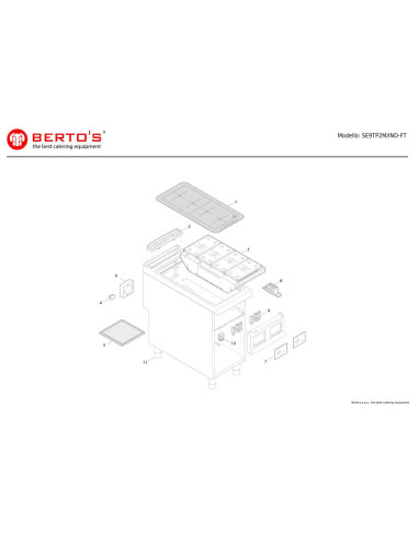 Pièces détachées BERTOS SE9TP2M-IND-FT Annee 0 