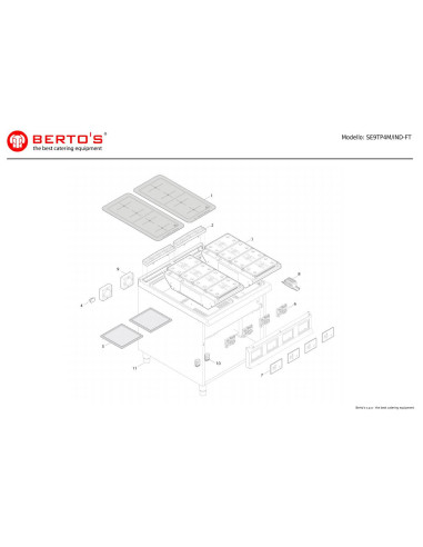 Pièces détachées BERTOS SE9TP4M-IND-FT Annee 0 