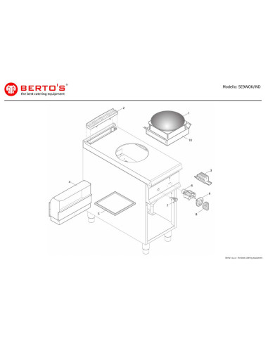 Pièces détachées BERTOS SE9WOK-IND Annee 0 
