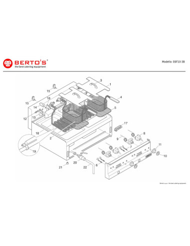 Pièces détachées BERTOS E6F10-3B Annee 0 