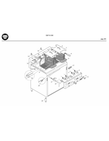 Pièces détachées BERTOS E6F10-3M Annee 2009 