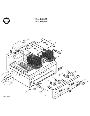 Pièces détachées BERTOS E6F8-3B Annee 2004 