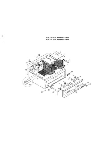 Pièces détachées BERTOS E7F10-4B Annee 2002 