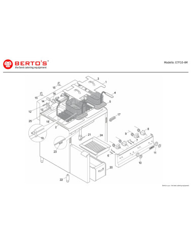 Pièces détachées BERTOS E7F10-4M Annee 0 