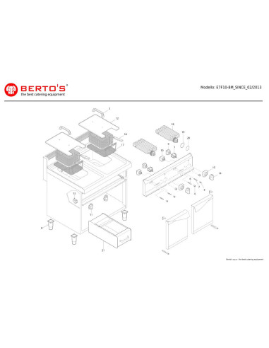 Pièces détachées BERTOS E7F10-8M Annee since 02-2013 