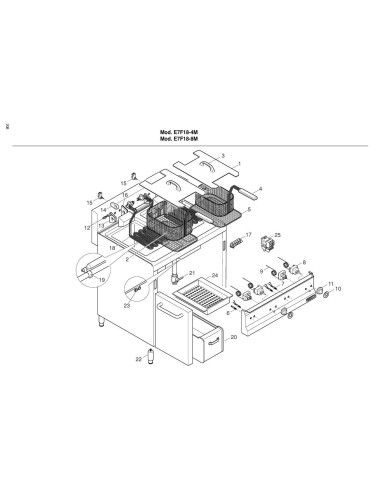 Pièces détachées BERTOS E7F18-4M Annee 2002 