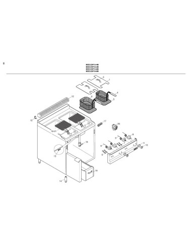 Pièces détachées BERTOS E9F15-4M Annee 2002 