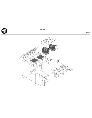 Pièces détachées BERTOS E9F18-8M Annee 2009 