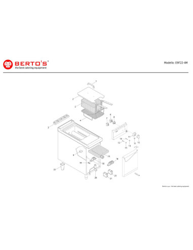 Pièces détachées BERTOS E9F22-4M Annee 0 